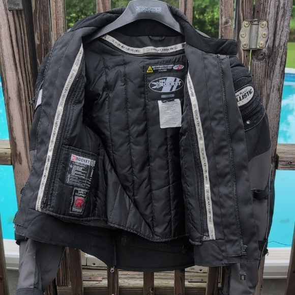 Joe Rocket Black and Gray Performance Jacket - Picture 6 of 12
